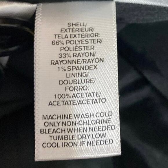 Ann Taylor LOFT Gray Black Leopard Print Long Sleeve Blazer Coat Jacket Size 10 - Picture 4 of 4